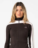 RUSTY Daddy GB Zip Through Knit - JAVA