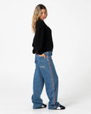 RUSTY Two Tales Knitted Crew - BLACK