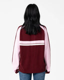 RUSTY White Lines Long Sleeve Crew Neck Knit 2.0 - BURGUNDY