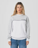 RUSTY Polar Popped Panelled Crew Fleece - GREY/MARLE
