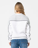 RUSTY Polar Popped Panelled Crew Fleece - GREY/MARLE