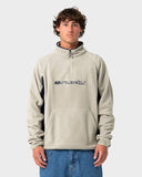 RUSTY Blizzard 1/4 Zip Polar Fleece - ABBEY STONE