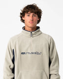 RUSTY Blizzard 1/4 Zip Polar Fleece - ABBEY STONE