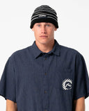 RUSTY Dead Bones Reversible Beanie - BLACK