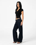 RUSTY Suzy Straight Low Rise Jean - RAW DAWG