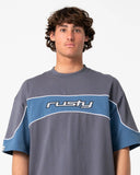 RUSTY Kinetic Panel Heavy Tee - STEEL