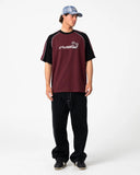 RUSTY Omac Short Sleeve Tee - BURGUNDY