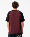 RUSTY Omac Short Sleeve Tee - BURGUNDY