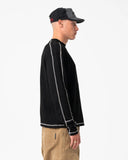 RUSTY Chuck No Worries Long Sleeve Tee - BLACK