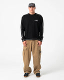 RUSTY Chuck No Worries Long Sleeve Tee - BLACK