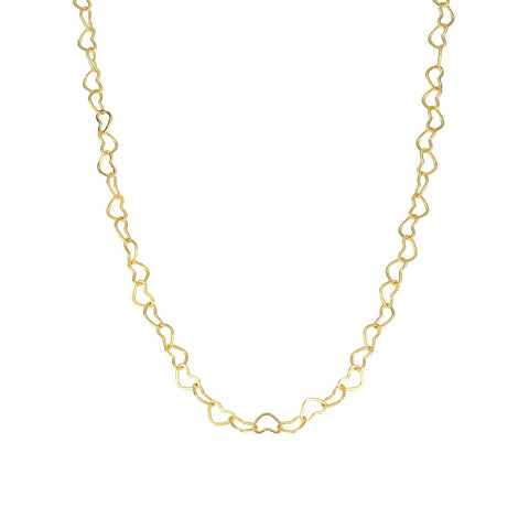 CLASSIC 77 - Heart Linked Gold Pendant