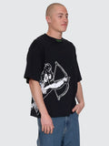 WORSHIP Cherub Box Fit Cropped Tee - BLACK