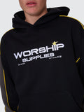 WORSHIP Laser Panel Pullover Hood - BLACK