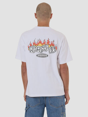 WORSHIP Snake Eyes Tee - WHITE