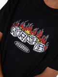 WORSHIP Snake Eyes Embro Tee - BLACK