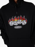 WORSHIP Snake Eyes Pull Over Hood - BLACK