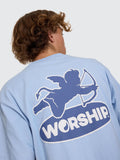 WORSHIP Shadow Cherub Tee - DREAM BLUE