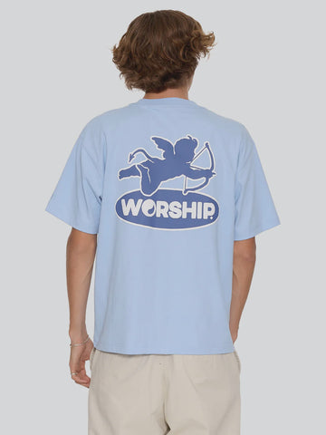 WORSHIP Shadow Cherub Tee - DREAM BLUE