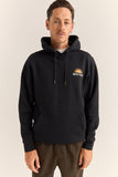 RHYTHM Awake Fleece Hood - BLACK