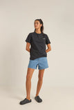 RHYTHM Logo Boyfriend T-Shirt - BLACK