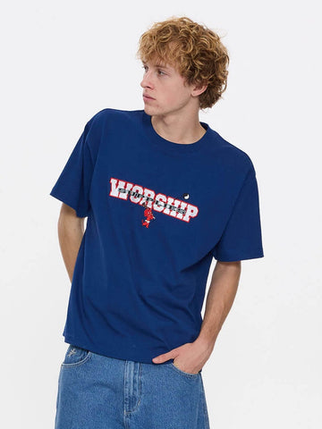WORSHIP Little Belter Tee - BLUE DEPTHS