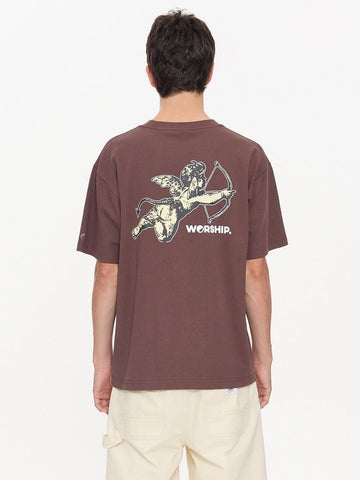 WORSHIP Cherub Tee - DARK CHOC
