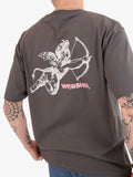 WORSHIP Cherub Tee - WORN BLACK