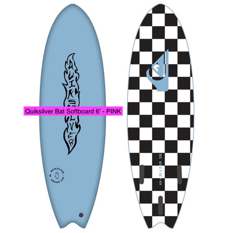 Quiksilver Bat Softboard 6'6" - BLUE CHECK