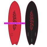 Quiksilver Bat Softboard 6'6" - RED
