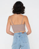 RUSTY Blanks Slim Fit Cami - TAUPE