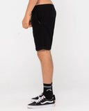 RUSTY Hooked On 18 Elastic Short - BLACK