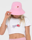 RUSTY Spring Time Reversible Bucket Hat - PINK DIAMOND