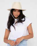 RUSTY Freedom Straw Hat - NATURAL / CREAM