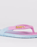 RUSTY Palm Springs Thong - FONDANT PINK/GLACIAL BLUE