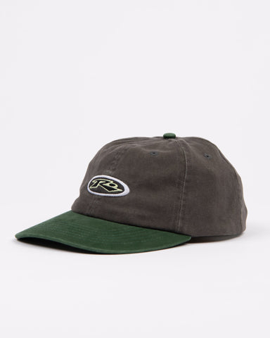 RUSTY Kick Flip Two-Tone Dad Cap - COAL