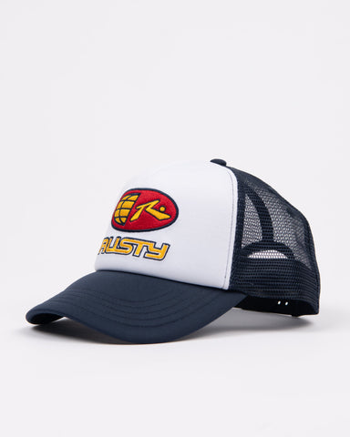 RUSTY Coach Carter Truckler Cap - NAVY BLUE