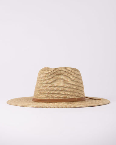 RUSTY Gisele Straw Hat - CARAMEL LIME