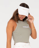 RUSTY Embroidered Skye Visor - SNOW