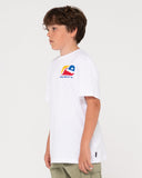 RUSTY Boys Phenom Short Sleeve Tee - WHITE