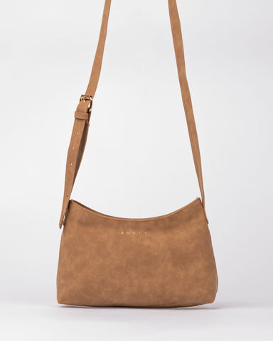 RUSTY Aria Suede Side Bag - TAN