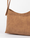 RUSTY Aria Suede Side Bag - TAN