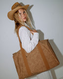 RUSTY Aria Suede Weekender Bag - TAN