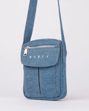 RUSTY Dusk Denim Crossbody Bag - MIDDY BLUE