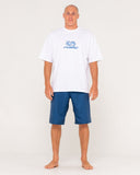 RUSTY Stingray Fixed Waist Boardshort - ATLANTIC BLUE
