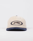 RUSTY Orbit Cord Six Panel Cap - NAVY BLUE