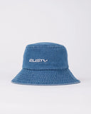 RUSTY Miss Me Denim Bucket Hat - SEA BLUE