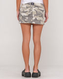 RUSTY Camo-Mile Low RIse Mini Skirt - CAMO