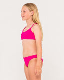RUSTY Sandalwood Bikini Set Girls - FUCHSIA