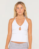 RUSTY Emma Cutout Skimmer Tank - WHITE