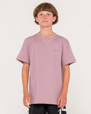 RUSTY Boys Registered Short Sleeve Tee - ELDERBERRY